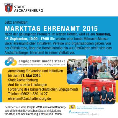 Markttag Ehrenamt 2015 (c) Stadt Aschaffenburg