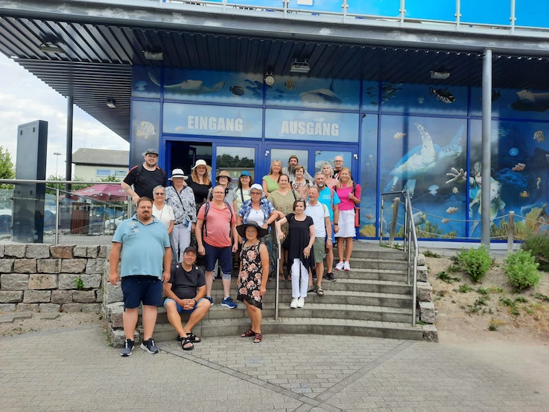 Gruppenfoto zum Ausflug nach Speyer